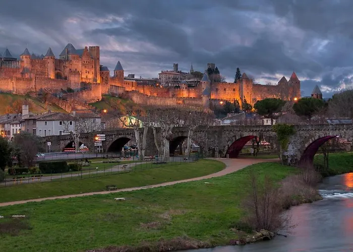 Maison Chateaudun - Clim, Terrasse & Garage Prive 卡尔卡松